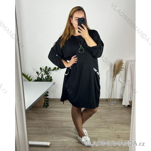 Tunika / Bluse Langarm Damen Oversized (3XL / 4XL ONE SIZE) ITALIAN FASHION IMWQ2191650