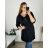 Tunika dlouhý rukáv dámská nadrozměr (3XL/4XL ONE SIZE) ITALSKÁ MÓDA IMWQ23126  schwarz