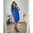 Lässiges Oversize-Kurzarmkleid für Damen in Übergröße (XL/2XL/3XL EINHEITSGRÖSSE) ITALIAN FASHION IM723MUSE -   Königsblau -   48/50