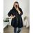 Ärmellose Jacke mit langen Ärmeln (uni sl) ITALIENISCHE Mode IMC17326 56/58 schwarz