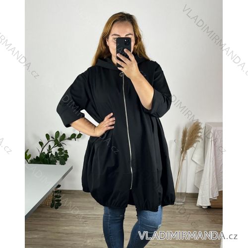 Ärmellose Jacke mit langen Ärmeln (uni sl) ITALIENISCHE Mode IMC17326 56/58 schwarz