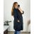 Ärmellose Jacke mit langen Ärmeln (uni sl) ITALIENISCHE Mode IMC17326 56/58 schwarz