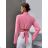 Langärmliges Crop-Top für Damen (Einheitsgröße S/M) ITALIAN FASHION IMPGM233340 hellgrün S / M
