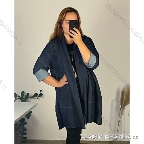 Langarm-Cardigan für Damen in Übergröße (56/58 EINHEITSGRÖSSE) ITALIAN FASHION IMWQ24295