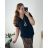 Tunika Kurzarm Frauen (uni s-l) ITALIAN FASHION IMD20123 50/52 schwarz