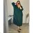 Shirt verlängert 3/4 Langarm Damen (L/XL/2XL ONE SIZE) ITALIAN FASHION IM423025