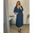 Shirt verlängert 3/4 Langarm Damen (L/XL/2XL ONE SIZE) ITALIAN FASHION IM423025 56/58 dunkles Petroleum