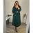 Shirt verlängert 3/4 Langarm Damen (L/XL/2XL ONE SIZE) ITALIAN FASHION IM423025 56/58 dunkler Smaragd