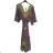 Langärmliges Sommer-Hemdkleid für Damen (S/M/L Einheitsgröße) INDIAN FASHION IMWY23123