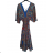 Langärmliges Sommer-Hemdkleid für Damen (S/M/L Einheitsgröße) INDIAN FASHION IMWY23123