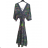 Langärmliges Sommer-Hemdkleid für Damen (S/M/L Einheitsgröße) INDIAN FASHION IMWY23123
