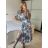 Carmen Sommerkleid (S / M / L ONE SIZE) ITALIAN FASHION IMWY22051 -   blau -   M / L