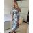 Carmen Sommerkleid (S / M / L ONE SIZE) ITALIAN FASHION IMWY22051 -   blau -   M / L
