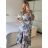 Carmen Sommerkleid (S / M / L ONE SIZE) ITALIAN FASHION IMWY22051 -   blau -   M / L