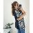 Kurzarm-Tunika für Damen in Übergröße (54/56 Einheitsgröße) TURKISH FASHION TME248100