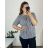 Kurzarmhemd Kleid Kleid (uni L-2XL) ITALIENISCH MODA IMS20002 50/52 blau