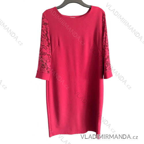 Kurzarmkleid für Damen in Übergröße (L-3XL) POLISH FASHION PMF20013