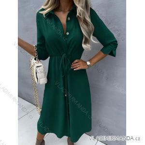3/4-Langarm-Hemdkleid für Damen (42/44 EINHEITSGRÖSSE) ITALIAN FASHION IMD24366