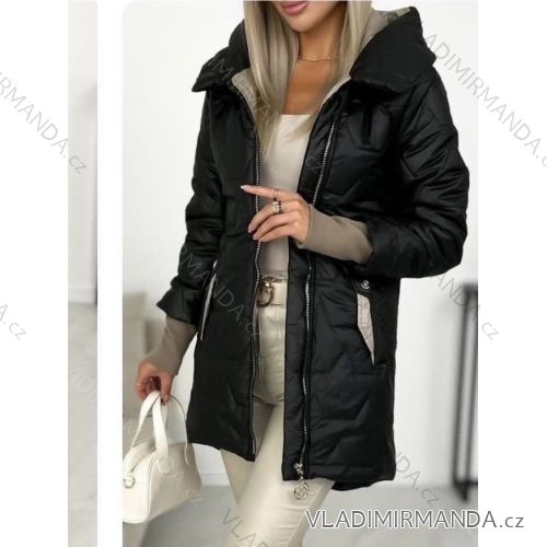 Jacke Warm Langarm Damen Übergröße (46/48/50/52/54) ITALIAN FASHION IMD24365