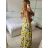 Langes Sommerkleid mit Trägern für Damen (S/M ONE SIZE) ITALIAN FASHION IMPBB23B23745 -   weiß -   S / M