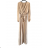 Langes, elegantes Satin-Langarmkleid für Damen (Einheitsgröße S/M) ITALIAN FASHION IMPBBP24O782