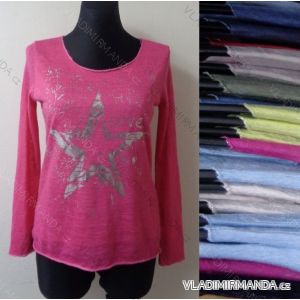 Pullover Pullover dünne Feder Langarm Damen (uni sl) MY STYLE IMS8275
