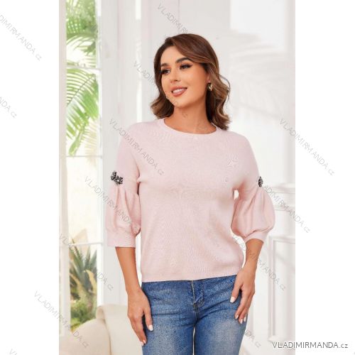 Elegantes langärmliges Kleid mit Gürtel für Damen (Einheitsgröße S/M) ITALIAN FASHION IMM23UN6139