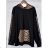 Langärmeliger, übergroßer Damen-Hoodie (Einheitsgröße S/M/L) ITALIAN FASHION IMM24M25613