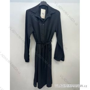 Langärmliges Hemdkleid für Damen mit Gürtel (S/M EINHEITSGRÖSSE) ITALIAN FASHION IMPSH24210151