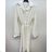 Langärmliges Hemdkleid für Damen mit Gürtel (S/M EINHEITSGRÖSSE) ITALIAN FASHION IMPSH24210151