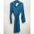 Langärmliges Hemdkleid für Damen mit Gürtel (S/M EINHEITSGRÖSSE) ITALIAN FASHION IMPSH24210151