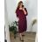 Freizeitkleid Baumwolle 3/4-Ärmel Damen Übergröße (40-50) POLISH FASHION PMF24MARGARITA