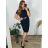 Kurzarmkleid für Damen in Übergröße (L-3XL) POLISH FASHION PMF20013 Farbe   schwarz Velikost   46