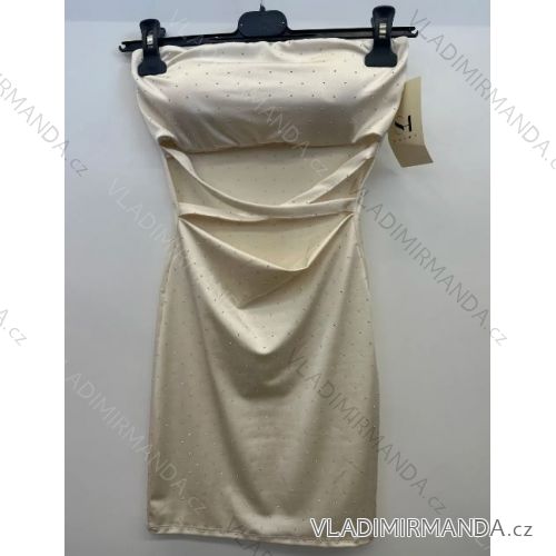 Kurzes, lässiges Kurzarmkleid für Damen (Einheitsgröße S/M) ITALIAN FASHION IMPSH236544