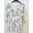 Damen-Tunika mit kurzen Ärmeln in Übergröße (Einheitsgröße S/M) ITALIAN FASHION IMPSH2322161