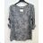 Damen-Tunika mit kurzen Ärmeln in Übergröße (Einheitsgröße S/M) ITALIAN FASHION IMPSH2322161