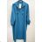 Langärmliges Hemdkleid für Damen mit Gürtel (S/M EINHEITSGRÖSSE) ITALIAN FASHION IMPSH24210151