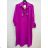 Langärmliges Hemdkleid für Damen mit Gürtel (S/M EINHEITSGRÖSSE) ITALIAN FASHION IMPSH24210151