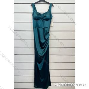 Trägerloses langes Partykleid aus Satin für Damen (Einheitsgröße S/M) ITALIAN FASHION IMPSH246635
