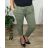 Damen-Stretchhose in Übergröße (54/56/58 Einheitsgröße) ITALIAN FASHION IM424101  grünes Khaki