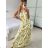 Ärmelloses langes Sommerkleid von Icecool für Damen (S/M/L Einheitsgröße) ITALIAN FASHION IMM22M2942-7/DUR M / L weiß