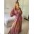 Langärmliges Sommer-Hemdkleid für Damen (S/M/L Einheitsgröße) INDIAN FASHION IMWY23123