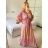 Langärmliges Sommer-Hemdkleid für Damen (S/M/L Einheitsgröße) INDIAN FASHION IMWY23123