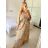 Langärmliges Sommer-Hemdkleid für Damen (S/M/L Einheitsgröße) INDIAN FASHION IMWY23123