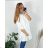 Kurzarmhemd Kleid Kleid (uni L-2XL) ITALIENISCH MODA IMS20002 56/58 weiß