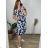 Tunika 3/4 Langarmhemd Damen übergroß (M-3XL) POLISH FASHION PME20019 hellblau XL