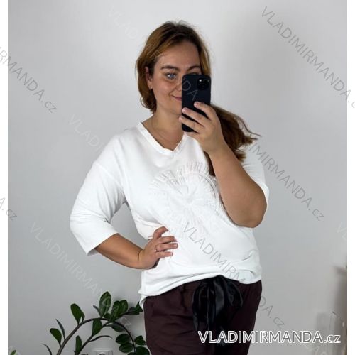 Damen T-Shirt Kurzarm (S / M / L ONE SIZE) ITALIAN FASHION IMWC222158