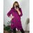 Damen langer Fleecemantel (M / L ONE SIZE) ITALIAN FASHION IMD211105 XL/2XL Fuchsie