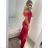 Langes Carmen-Partykleid für Damen (S/M/L EINHEITSGRÖSSE) ITALIAN FASHION IM324302