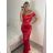 Langes Carmen-Partykleid für Damen (S/M/L EINHEITSGRÖSSE) ITALIAN FASHION IM324302
